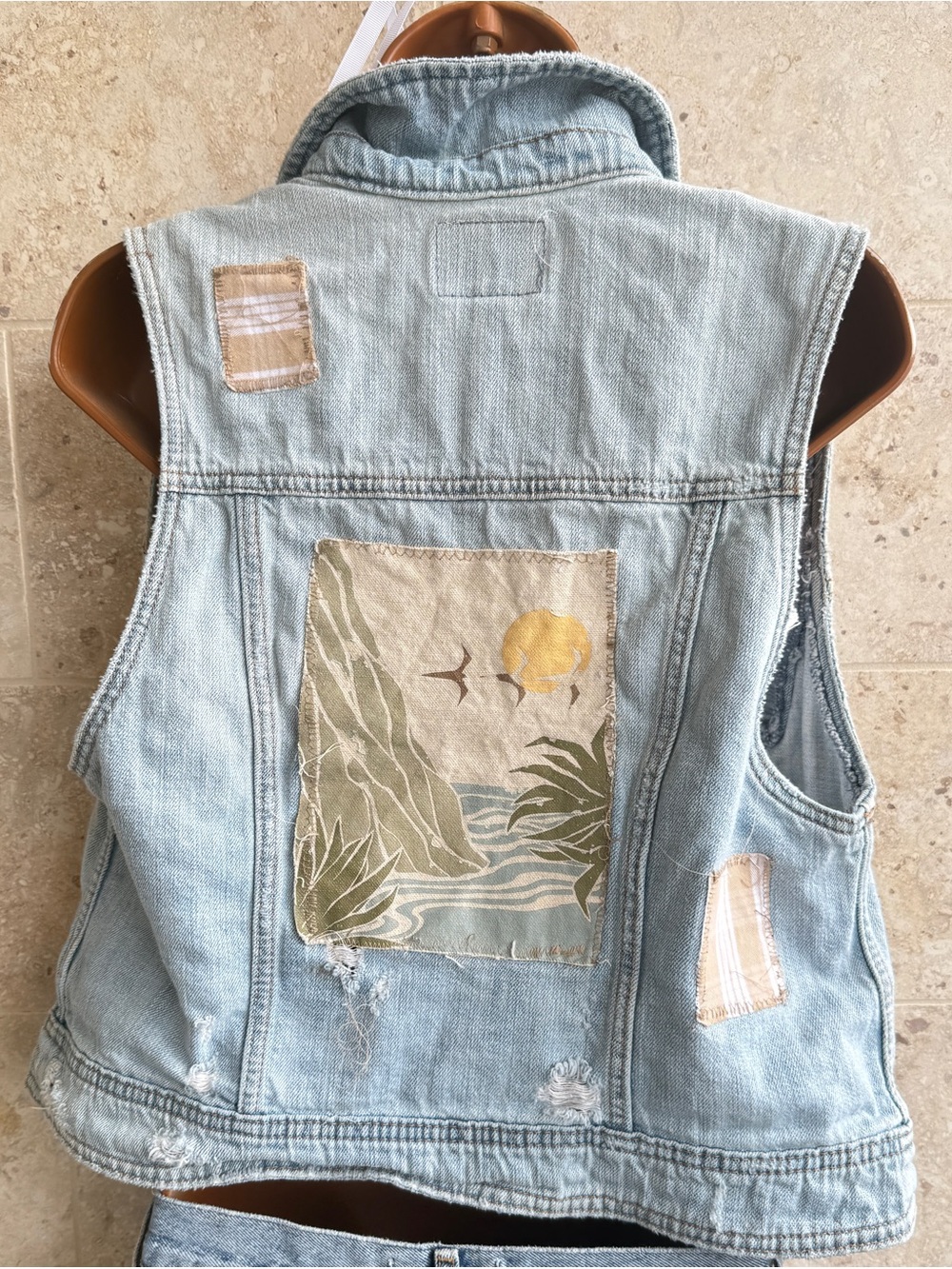 One of a Kind Hawai’i Patchwork Vest